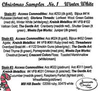 Christmas Sampler Emb Pk White
