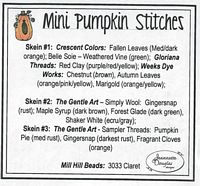 Mini Pumpkin Stitches Emb Pk