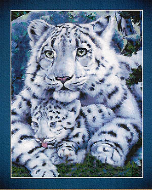 White Tigress And Cub