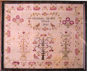 Elizabeth Savilles 1841 Sampler