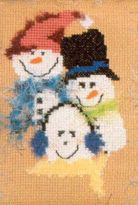 Snowman Trio (w/embellishments)