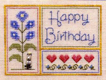 Happy Birthday(w/charm & specialty threads)