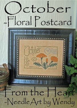 Floral Postcard- October