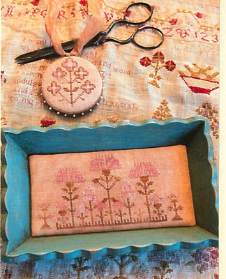 Snippets Of Mary Barres Sampler Small Sewing Tray and Pin Disk