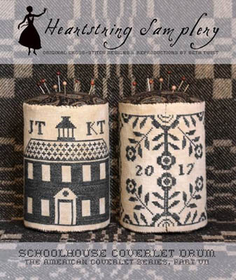 Schoolhouse Coverlet Pin Drum