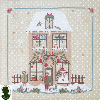 Christmas Avenue - Family House (includes 2 buttons)