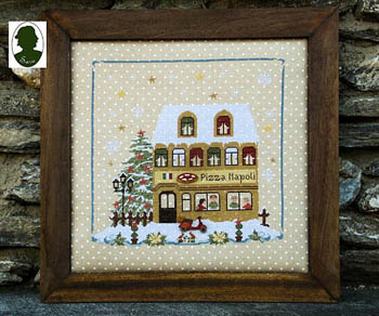 Christmas Avenue - Pizzeria (Includes 2 buttons)