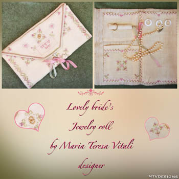 Lovely Bride's Jewelry Roll