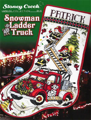 Snowman Ladder Truck
