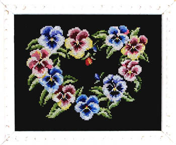 Pretty Pansy On Black