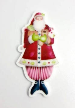 Santa Lovely Magnet (Santa w/gifts)