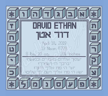 Baby Block Sampler Boy