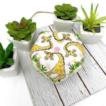 Giraffe Biscornu - April