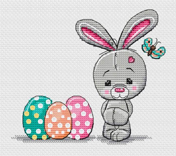 Easter Bunny And Eggs