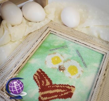Bacon And Eggs by Meridian Designs For Cross Stitch