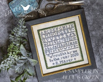 Sampler In Blue & Green