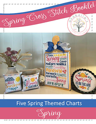 Spring Cross Stitch Booklet Set Of 5
