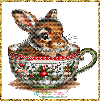Christmas Animals Cup Rabbit