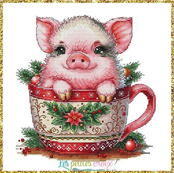 Christmas Animals Cups Pig