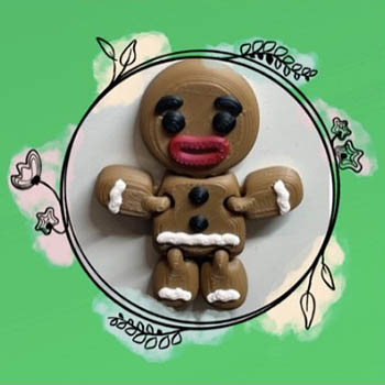Gingerbread Man Needle Minder