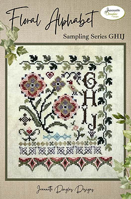 Floral Alphabet Sampling Series - GHIJ