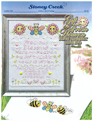 Gift From Heaven Baby Sampler And Bib
