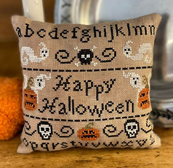 Happy Halloween Sampler Pillow