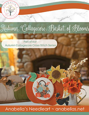 Autumn Cottagecore Basket Of Blooms