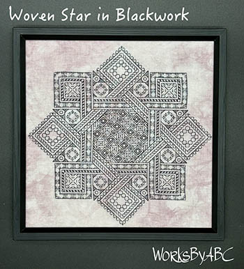 Woven Star in Blackwork