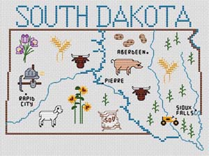 South Dakota Map