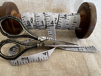 Memphis Blue Wash Measuring Twill Tape (1yd)