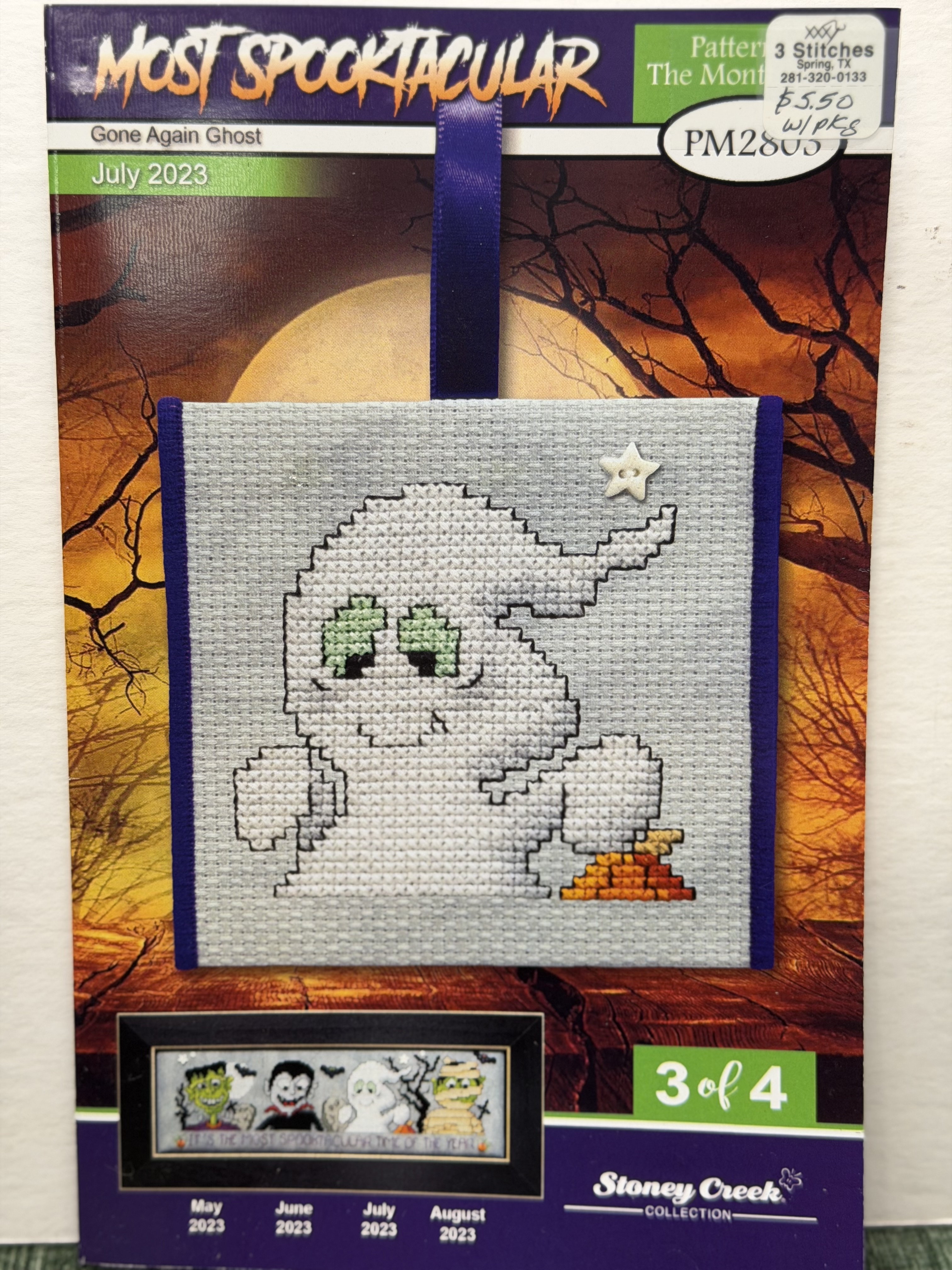 Most Spooktacular - Gone Again Ghost (3 of 4) Charms Included