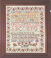 Jane Tonge Reproduction Sampler