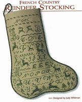 French Country Reindeer Stocking