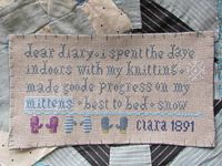 Clara's Knitting Sampler 1891