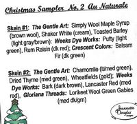 Christmas Sampler Emb Pk Au Naturale