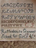 Clarissa Jones 1862 Sampler
