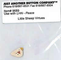 Little Sheep Virtues 3-Peace Button