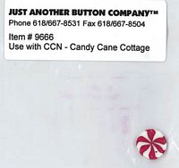 Santa's Village 8-Candy Cane Cottage Buttons