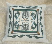 Peacock Gates Pillow