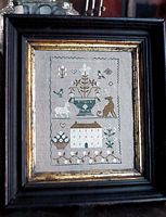 Old White Farmhouse Sampler