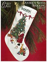 Antique Santa Stocking