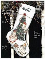 Angels & Flower Garlands Stocking