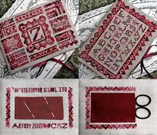 Red Lace Sewing Case