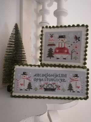 Duo Bonhommes De Neige