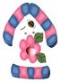 Pink/Blue Birdhouse