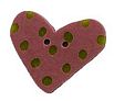 Small Rose/Lime Heart