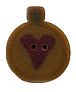 Primitive Gold Ornament (Heart)