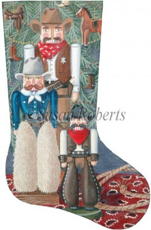 Cowboy Nutcracker stocking